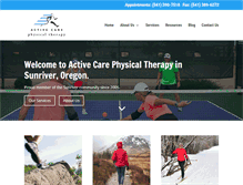 Tablet Screenshot of physicaltherapysunriver.com